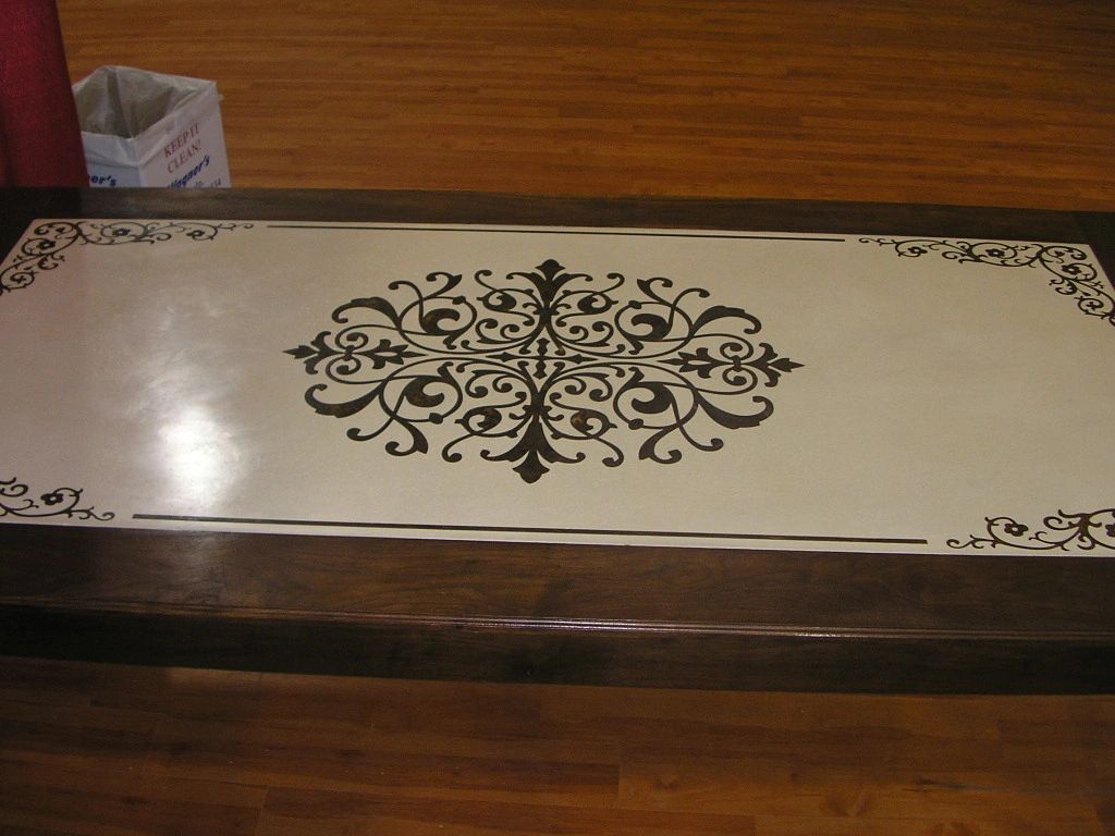 Black and white table design