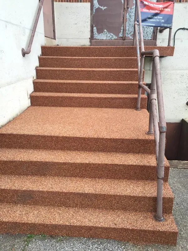New tan stairs