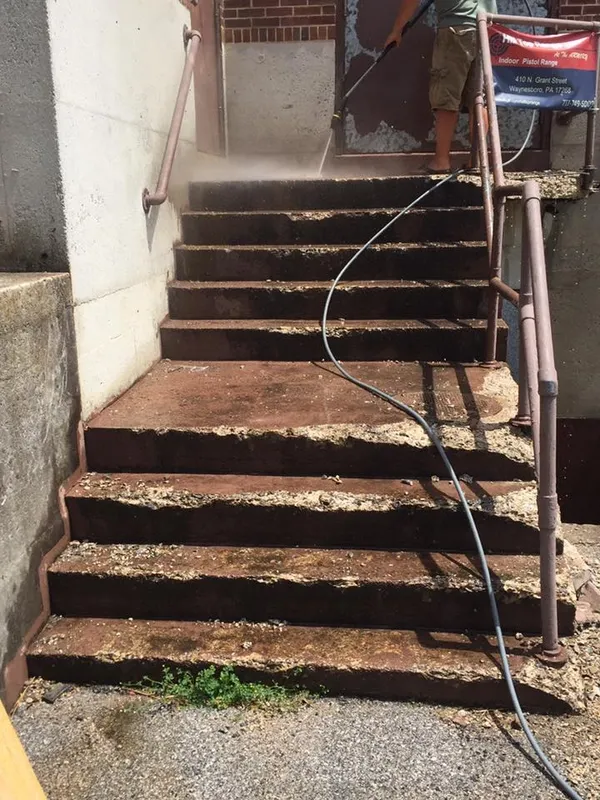 Old tan stairs